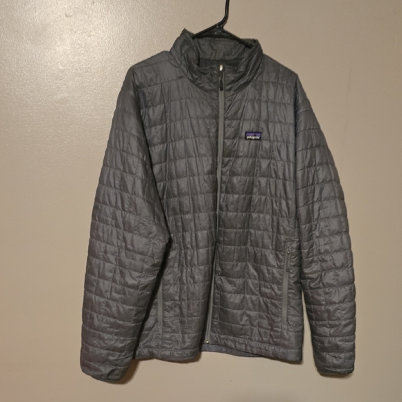 Patagonia Nano Puff Puffer Jacket Gray Mens Size XL - Picture 2 of 5